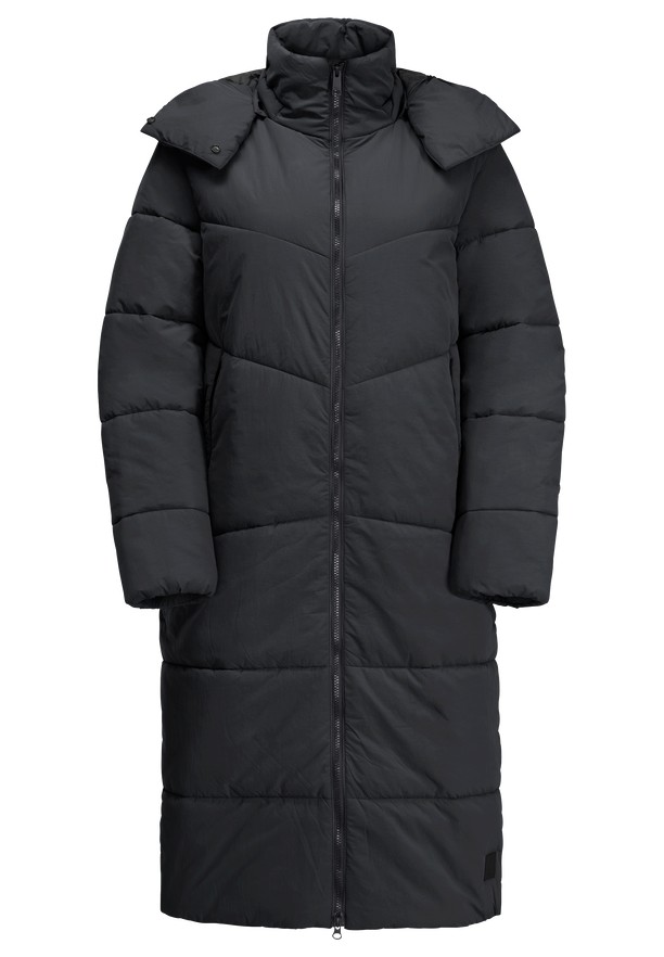 Jack Wolfskin Karolinger Long Jassen Dames Zwart | 93614891