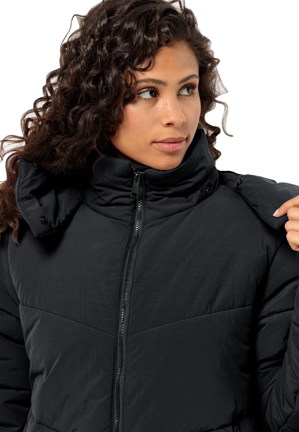 Jack Wolfskin Karolinger Long Jassen Dames Zwart | 93614891