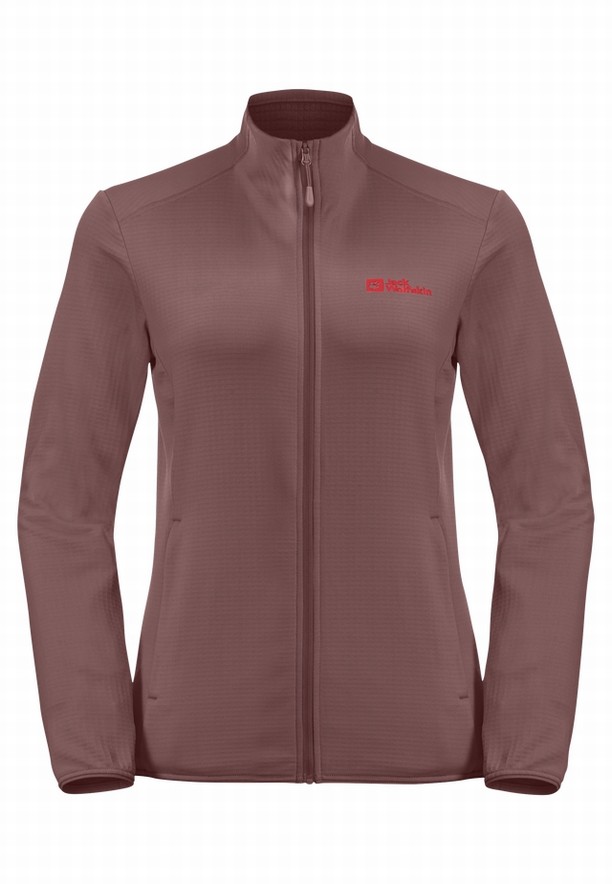 Jack Wolfskin Kolbenberg Fz Fleece Jassen Dames Rood | 26980820