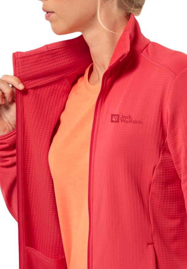 Jack Wolfskin Kolbenberg Fz Fleece Jassen Dames Rood | 89228277