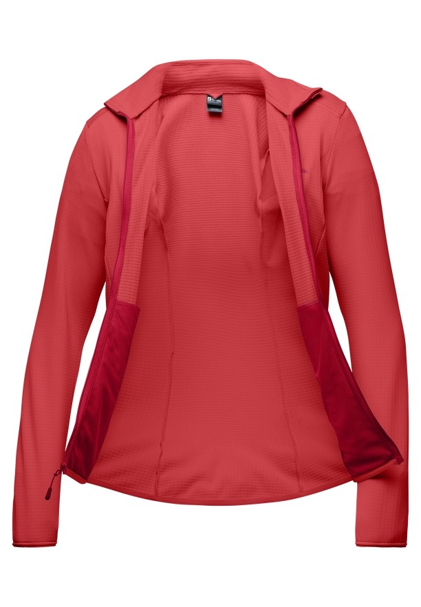 Jack Wolfskin Kolbenberg Fz Fleece Jassen Dames Rood | 89228277