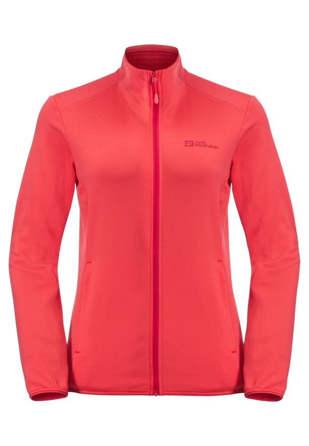 Jack Wolfskin Kolbenberg Fz Fleece Jassen Dames Rood | 89228277