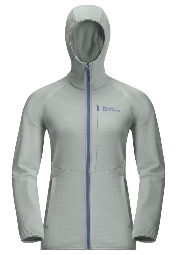 Jack Wolfskin Kolbenberg Hooded Fz Fleece Jassen Dames Grijs | 27817466