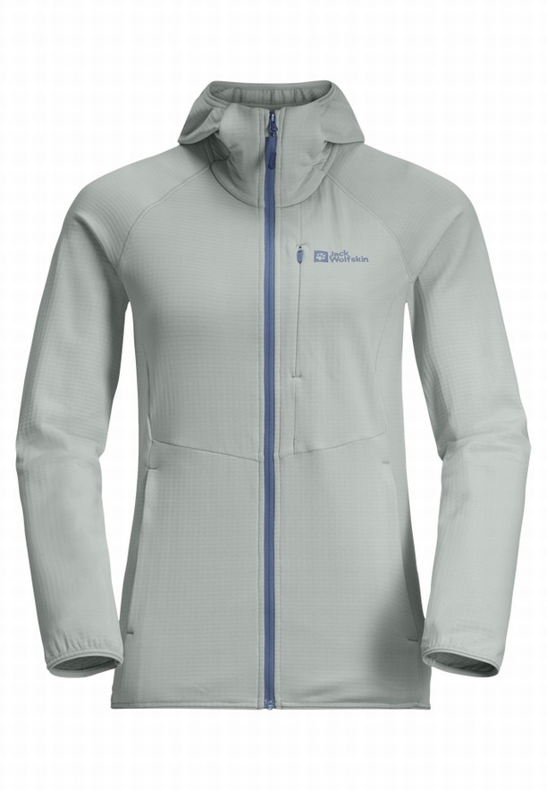 Jack Wolfskin Kolbenberg Hooded Fz Fleece Jassen Dames Grijs | 27817466