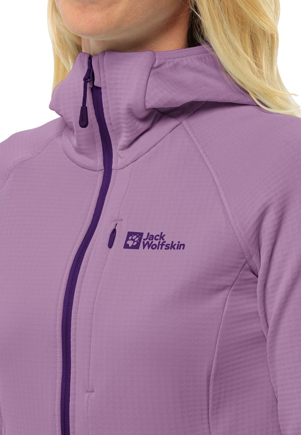 Jack Wolfskin Kolbenberg Hooded Fz Fleece Jassen Dames Paars | 71097989