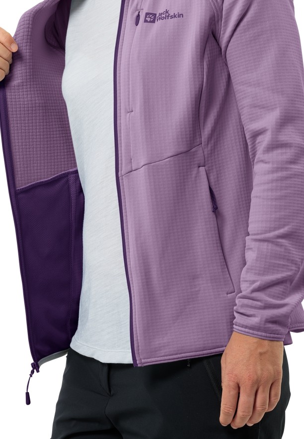 Jack Wolfskin Kolbenberg Hooded Fz Fleece Jassen Dames Paars | 71097989