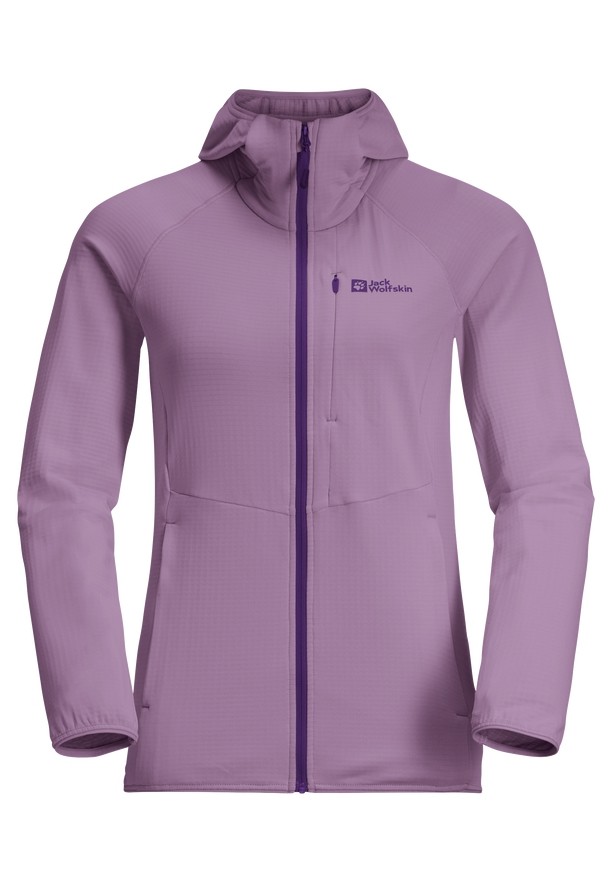 Jack Wolfskin Kolbenberg Hooded Fz Fleece Jassen Dames Paars | 71097989