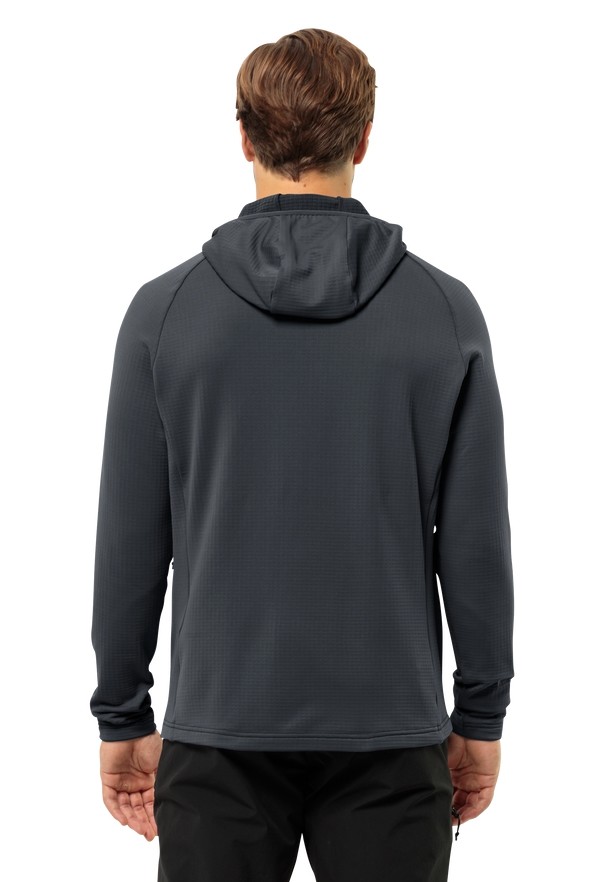 Jack Wolfskin Kolbenberg Hooded Fz Fleece Jassen Heren Zwart | 70588116