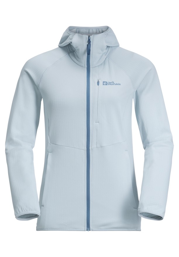 Jack Wolfskin Kolbenberg Hooded Fz Fleece Jassen Dames Blauw | 18387136