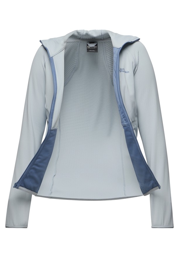 Jack Wolfskin Kolbenberg Hooded Fz Fleece Jassen Dames Blauw | 18387136