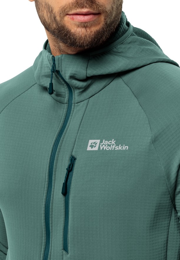 Jack Wolfskin Kolbenberg Hooded Fz Fleece Jassen Heren Groen | 59647642
