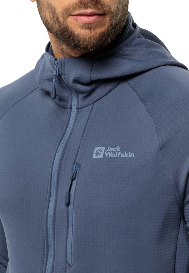 Jack Wolfskin Kolbenberg Hooded Fz Fleece Jassen Heren Donkerblauw | 48805116