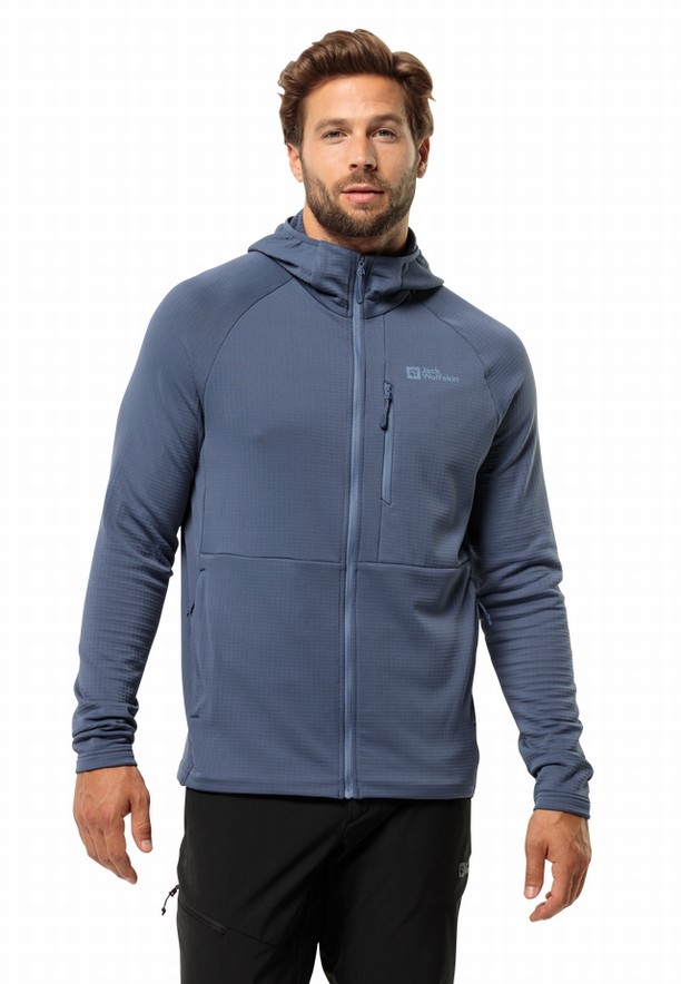 Jack Wolfskin Kolbenberg Hooded Fz Fleece Jassen Heren Donkerblauw | 48805116