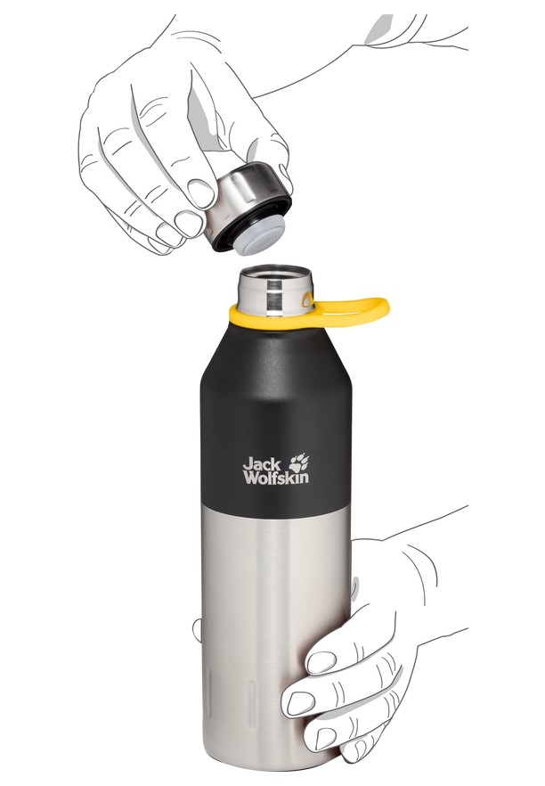 Jack Wolfskin Kole 0.35 Waterflessen Heren Zwart | 16466589