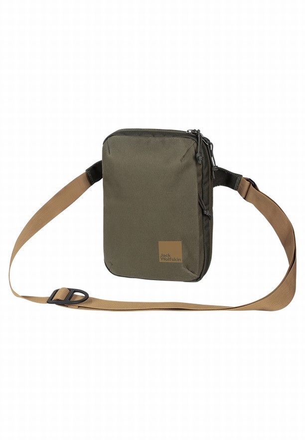 Jack Wolfskin Konya Organizer Schoudertassen Heren Olijfgroen | 61394916