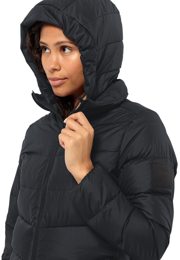Jack Wolfskin Lenauplatz Donzen Jassen Dames Zwart | 22576438