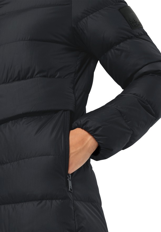 Jack Wolfskin Lenauplatz Donzen Jassen Dames Zwart | 22576438