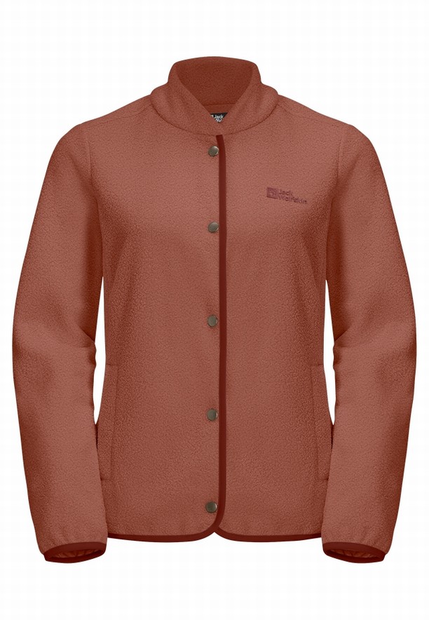 Jack Wolfskin Light Curl Fleece Jassen Dames Rood | 69726234