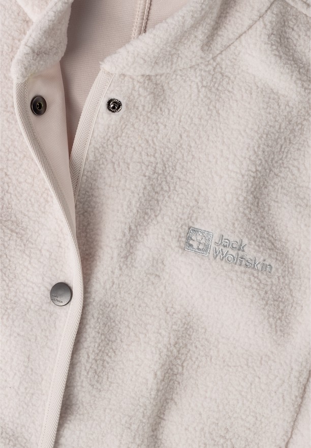Jack Wolfskin Light Curl Fleece Jassen Dames Wit | 97041650
