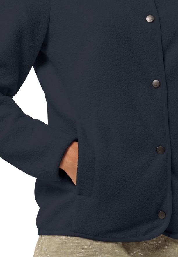 Jack Wolfskin Light Curl Fleece Jassen Dames Donkerblauw | 39305819