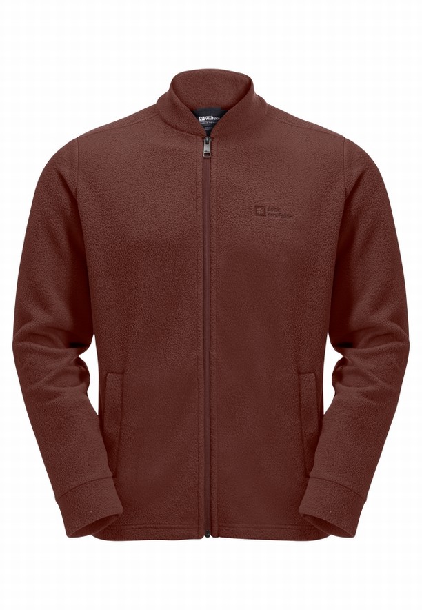 Jack Wolfskin Light Curl Fleece Jassen Heren Rood | 64637779