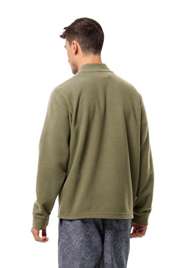 Jack Wolfskin Light Curl Fleece Jassen Heren Olijfgroen | 18228129