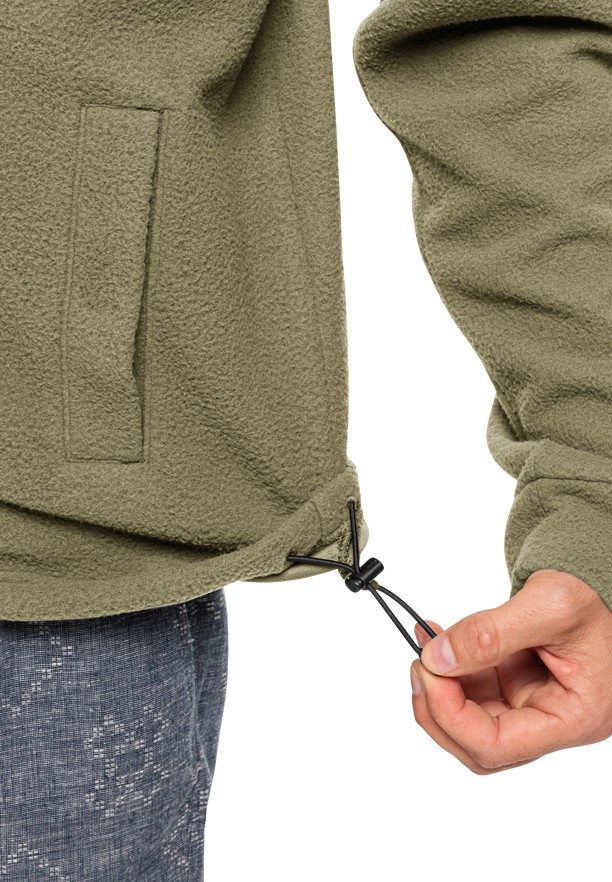 Jack Wolfskin Light Curl Fleece Jassen Heren Olijfgroen | 18228129