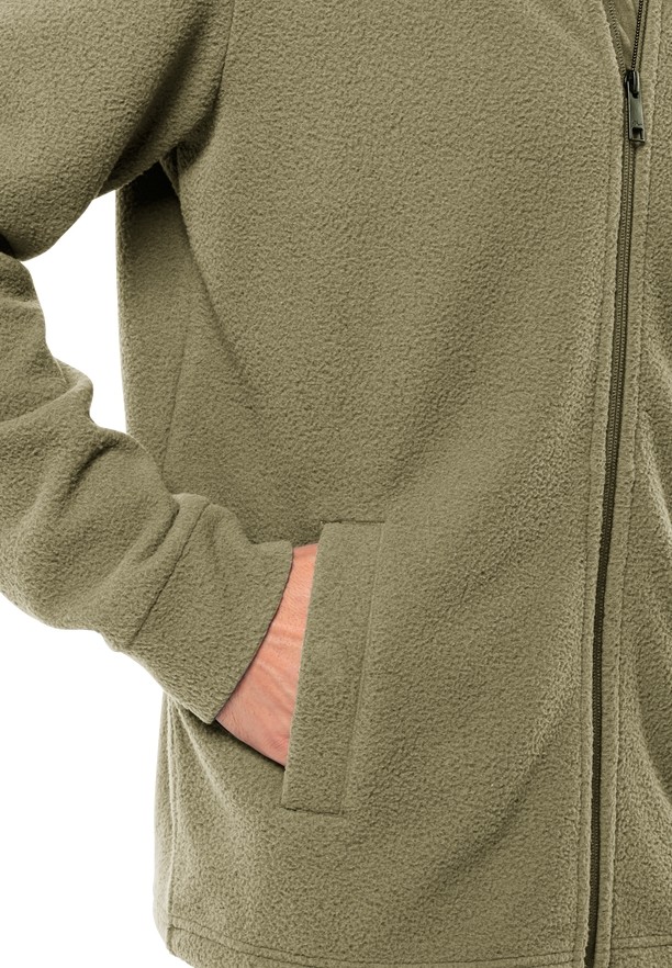Jack Wolfskin Light Curl Fleece Jassen Heren Olijfgroen | 18228129