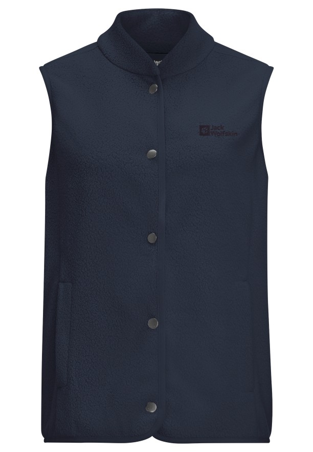 Jack Wolfskin Light Curl Vest Dames Donkerblauw | 32968627