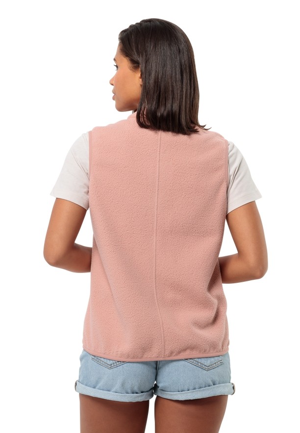 Jack Wolfskin Light Curl Vest Dames Roze | 19892987