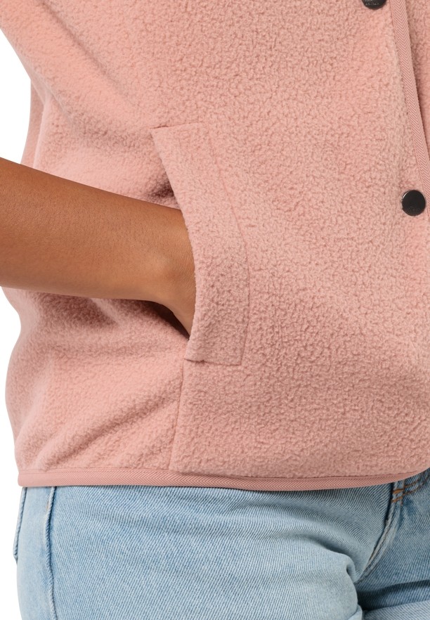 Jack Wolfskin Light Curl Vest Dames Roze | 19892987