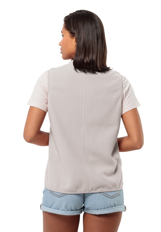 Jack Wolfskin Light Curl Vest Dames Wit | 78423741