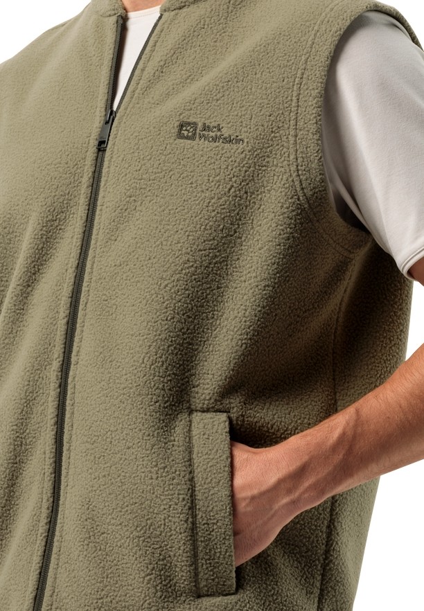 Jack Wolfskin Light Curl Vest Heren Olijfgroen | 47569582