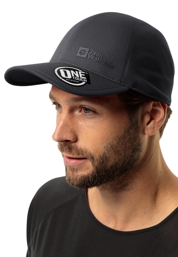 Jack Wolfskin Lucid Baseball Pet Heren Zwart | 70080246