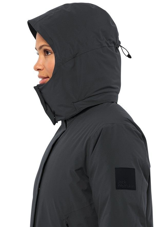 Jack Wolfskin Luisenplatz Donzen Jassen Dames Zwart | 26654441