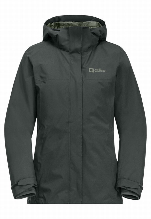 Jack Wolfskin Luntal 3in1 Jassen Dames Grijs | 41286001