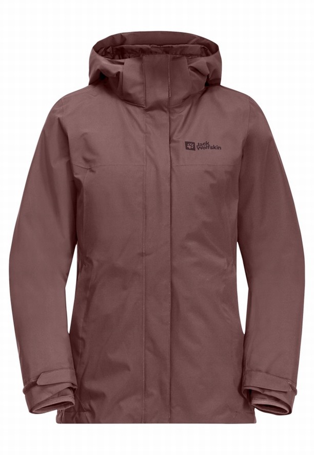 Jack Wolfskin Luntal 3in1 Jassen Dames Rood | 55381324