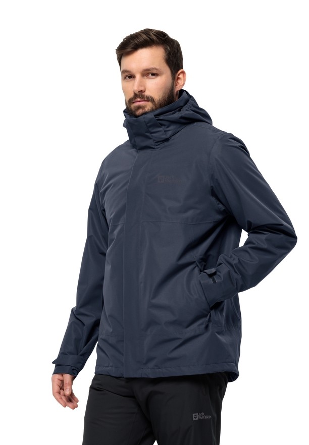 Jack Wolfskin Luntal 3in1 Jassen Heren Donkerblauw | 22972883