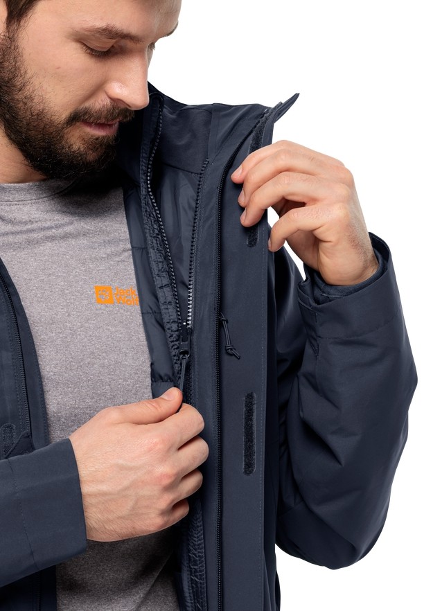 Jack Wolfskin Luntal 3in1 Jassen Heren Donkerblauw | 22972883