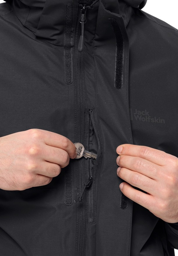 Jack Wolfskin Luntal 3in1 Jassen Heren Zwart | 22235563