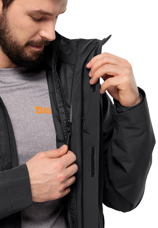 Jack Wolfskin Luntal 3in1 Jassen Heren Zwart | 22235563