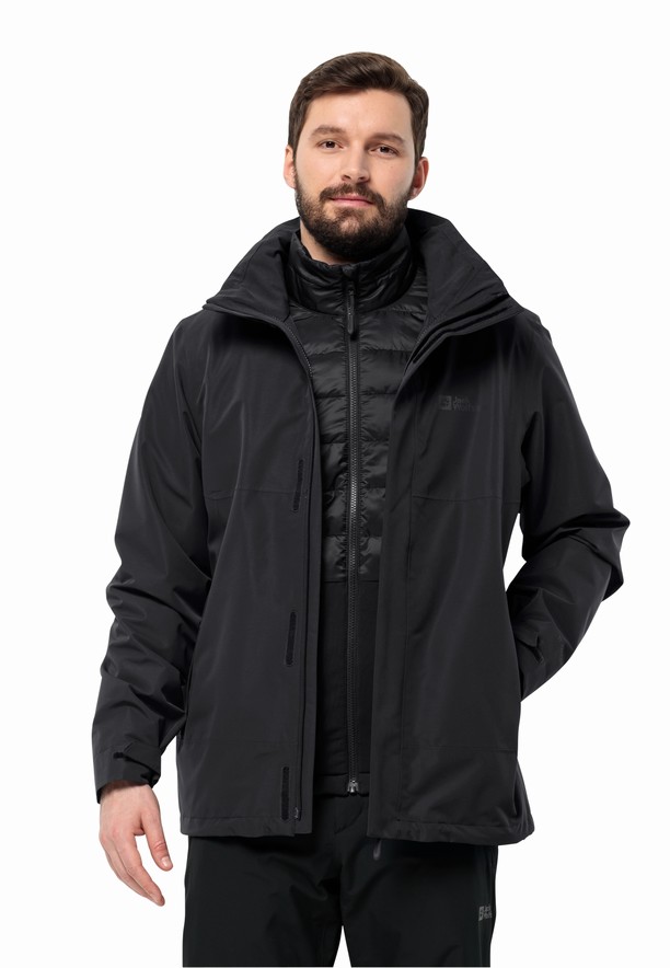 Jack Wolfskin Luntal 3in1 Jassen Heren Zwart | 22235563