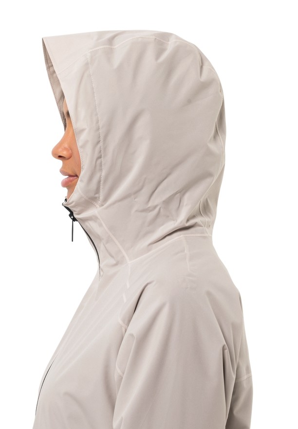 Jack Wolfskin Mainkai Long Regenjassen Dames Wit | 11787784