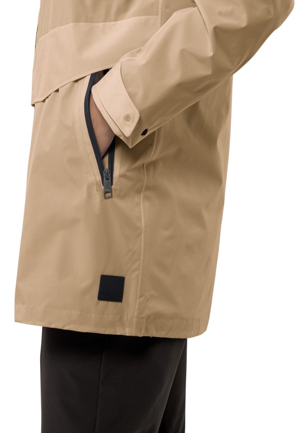 Jack Wolfskin Mainkai Long Regenjassen Dames Khaki | 98232338