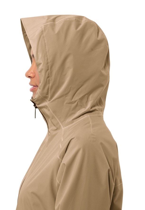 Jack Wolfskin Mainkai Long Regenjassen Dames Khaki | 98232338