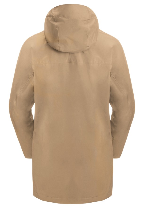 Jack Wolfskin Mainkai Long Regenjassen Dames Khaki | 98232338