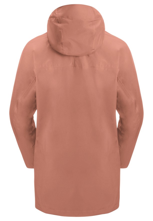 Jack Wolfskin Mainkai Long Regenjassen Dames Roze | 96346289