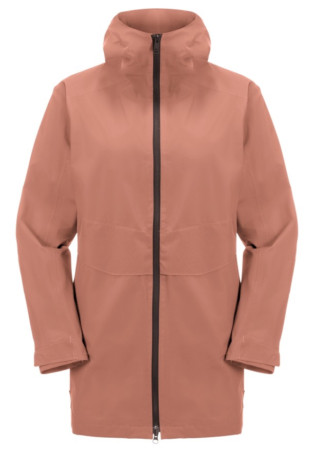 Jack Wolfskin Mainkai Long Regenjassen Dames Roze | 96346289
