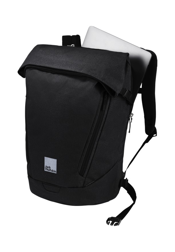 Jack Wolfskin Mainkai Rolltop Laptop Rugzak Dames Zwart | 25422580