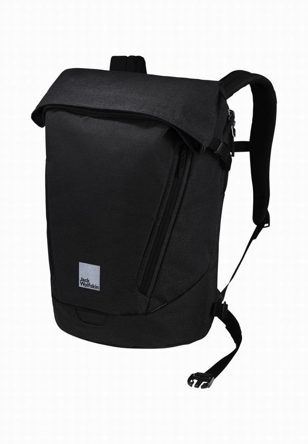 Jack Wolfskin Mainkai Rolltop Laptop Rugzak Dames Zwart | 25422580
